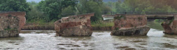 Derrumbe del puente viejo de talavera de la reina el 23 de marzo de 2025